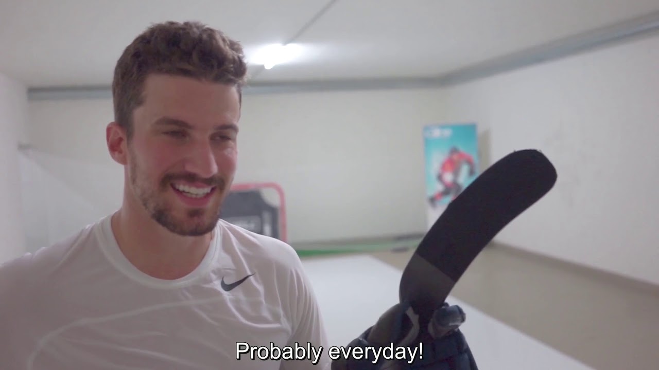 NHL All-Star Roman Josi Practices on His Personal Glice® Synthetic Ice Pad