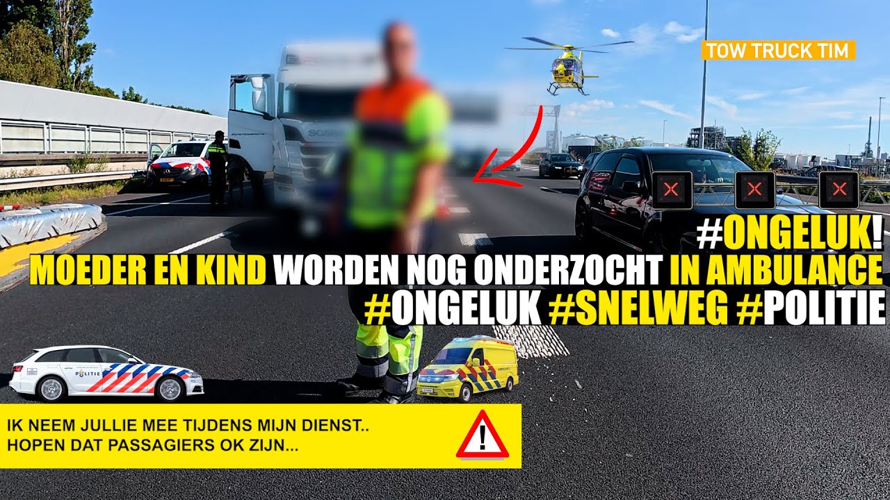🚨#ONGELUK MOEDER EN BABY WORDEN ONDERZOCHT IN AMBULANCE.. 🚨