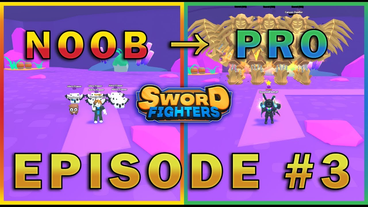 HARD DUNGEON + QUESTS... || Noob To Pro || EP. 3 || Sword Fighter Simulator (SFS)