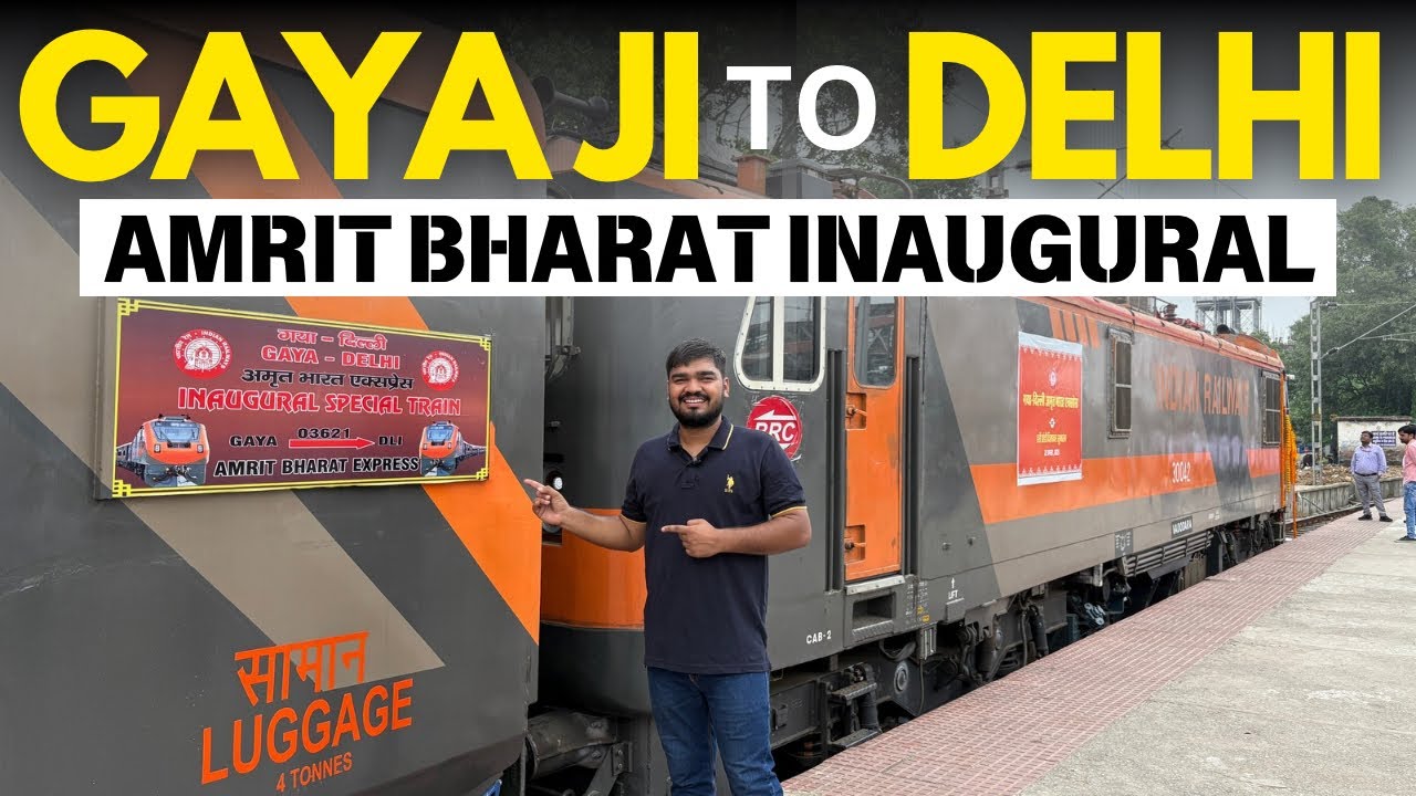 Gaya to Delhi Amrit Bharat Express 🚆 | Inaugural Train Journey Full Vlog | Indian Railways New Train