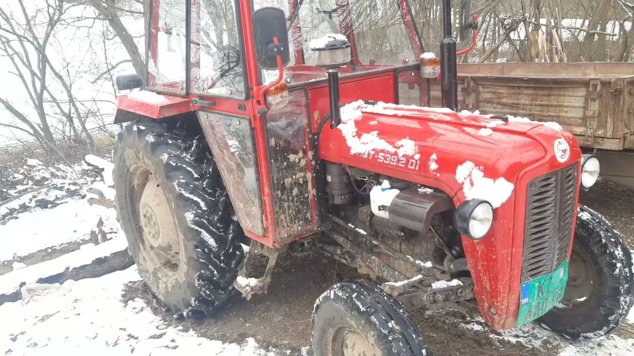 Novi IMT 539 hladan start i voznja po snegu