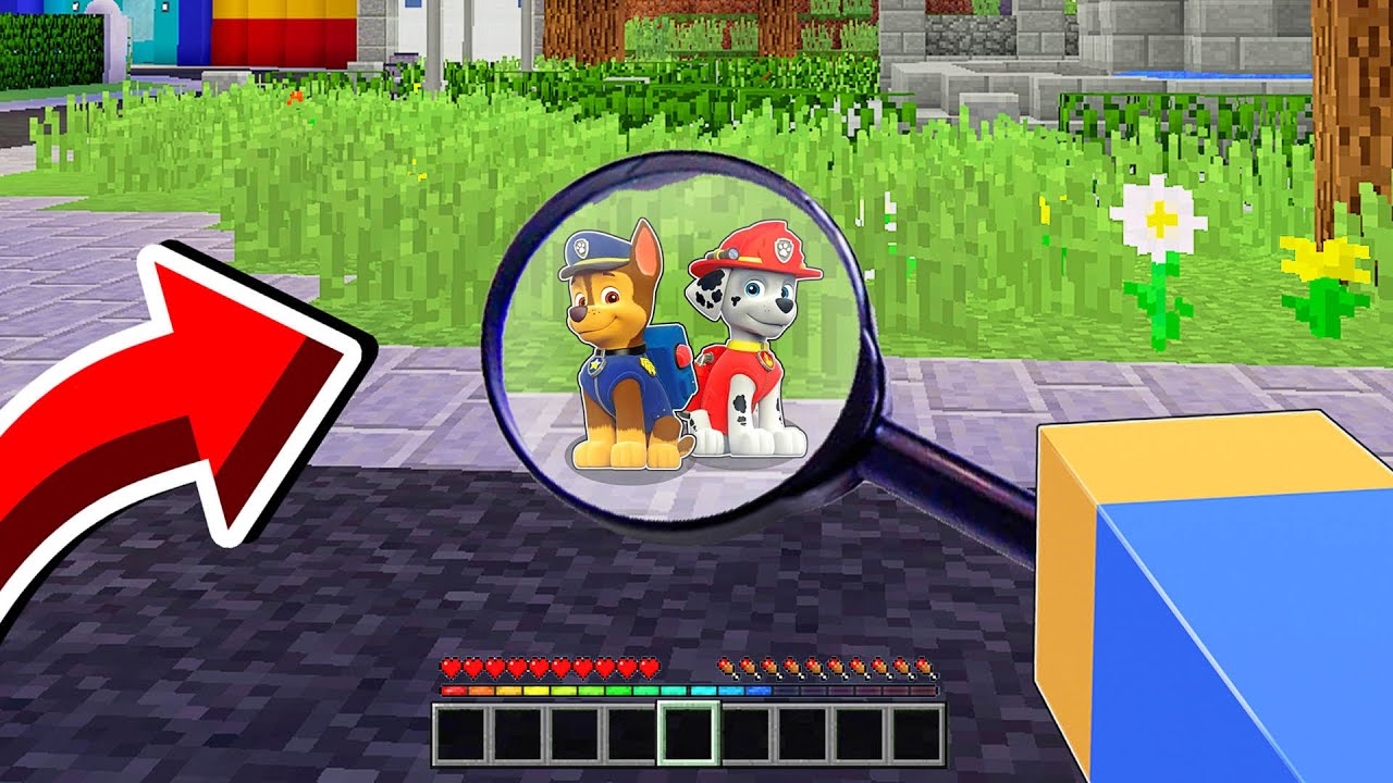 LA PAW PATROL EN UN PIXEL DE MINECRAFT 😱
