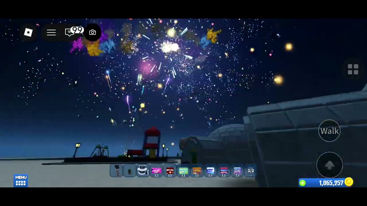 FIREWORK SHOW IN ROBLOX! game:firework playground #roblox #fireworkgame