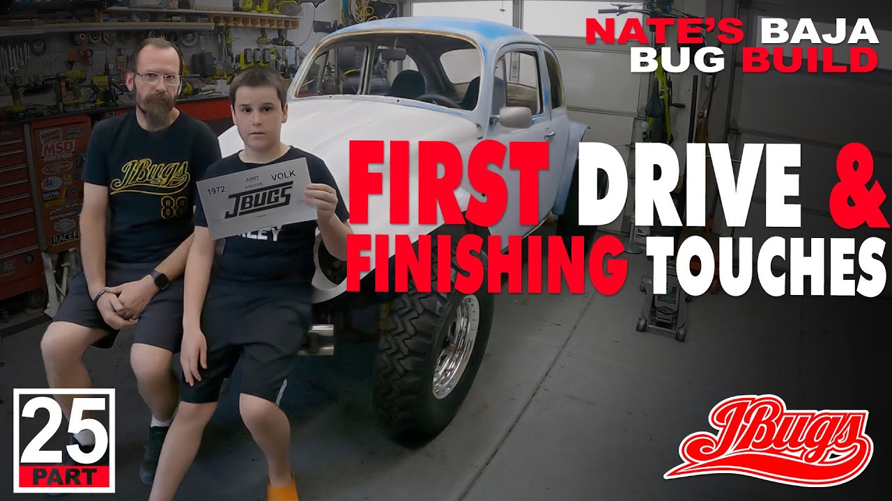 VW Baja Bug First Drive - JBugs - Father & Son