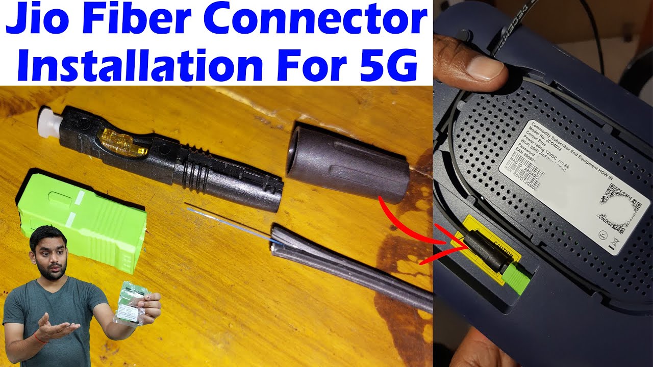 Jio Fiber Field Mount Connector Installation Process | Optical Fiber Field Assembly Connector | Jio