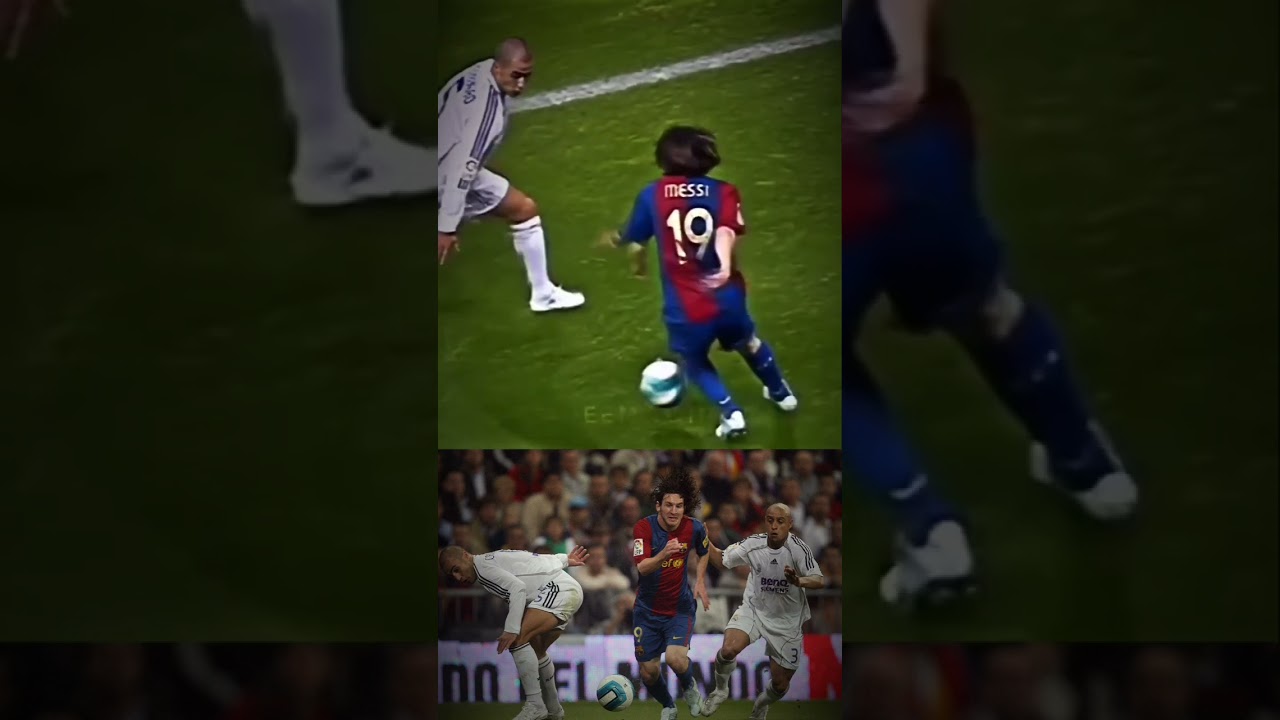 Young Messi vs Prime Cannavaro And Roberto carlos  #football #footballshorts