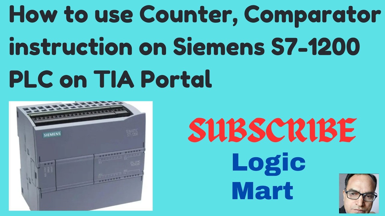 How to use Counter, Comparator on Siemens S7-1200 PLC on TIA Portal!