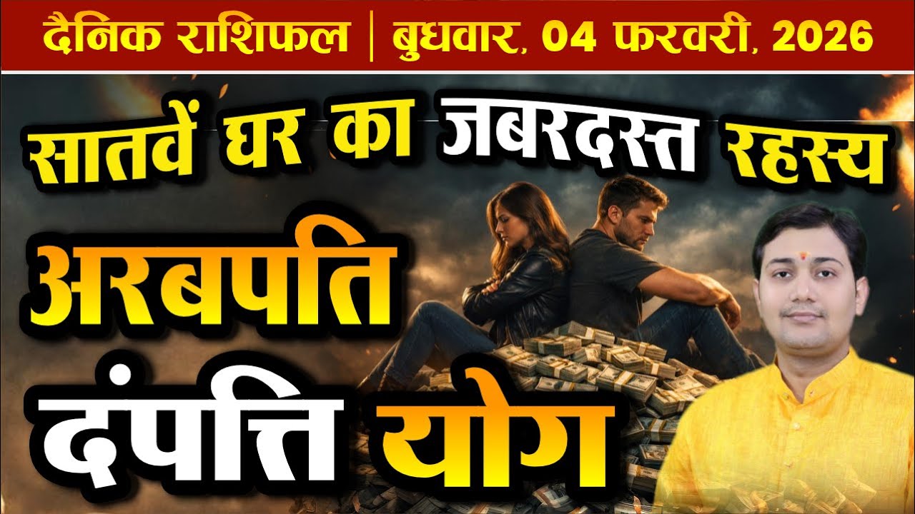04 February 2026 | Aaj Ka Rashifal | पति या वसूली एजेंट? 7वें घर का सच, 