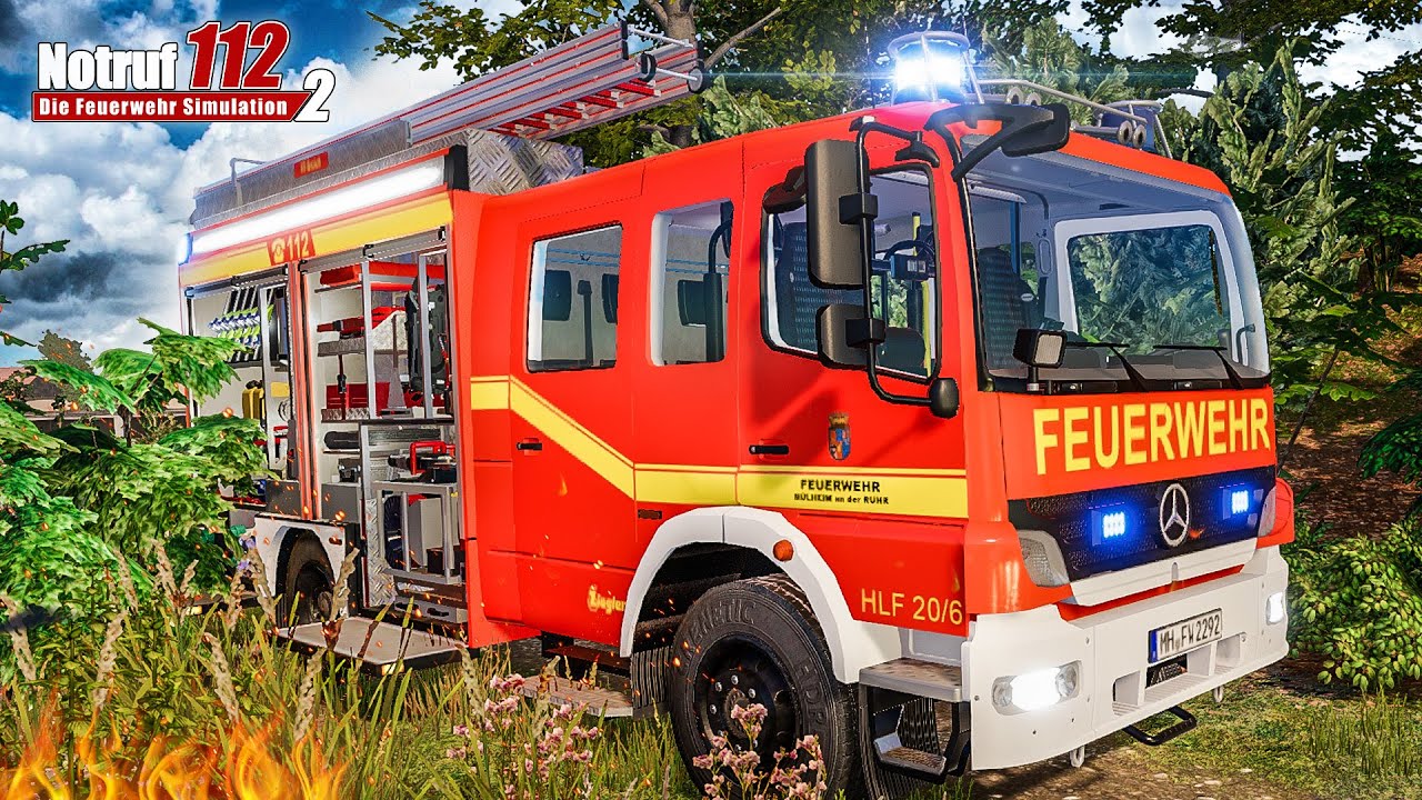 NOTRUF 112 #23: Einsatz im Wald: Grillunfall zwischen B&auml;umen! | Feuerwehr Simulation 2