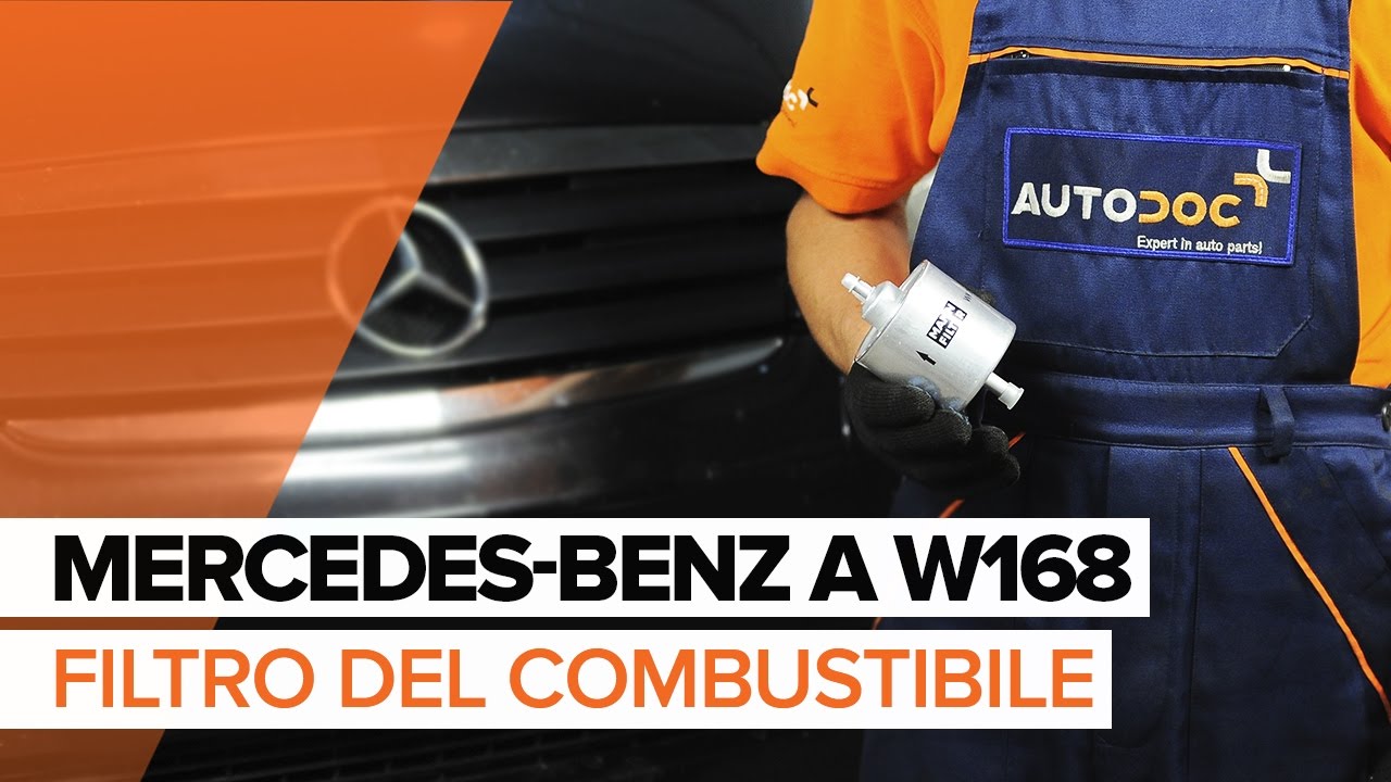 Come sostituire Filtro del combustibile su MERCEDES-BENZ A W168 [TUTORIAL]