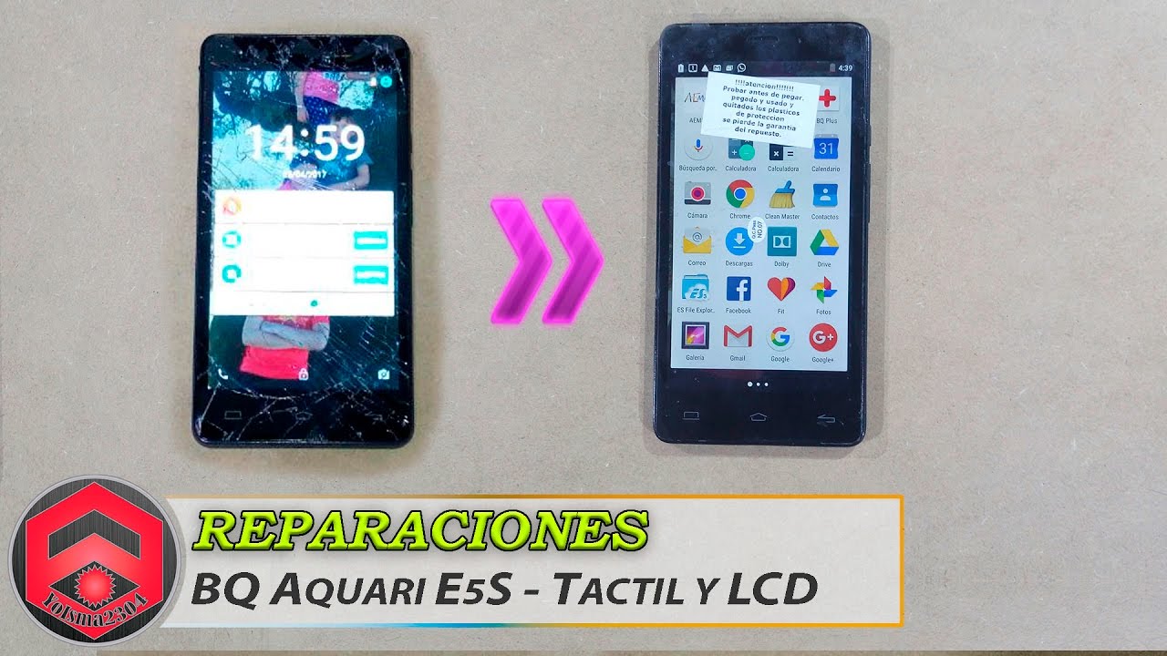 Reparación pantalla táctil BQ Acuaris E5s  - Reparación BQ Acuaris E5s