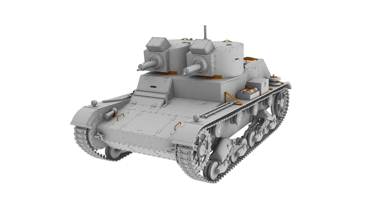 7TP Polish Tank-  Twin Turret
