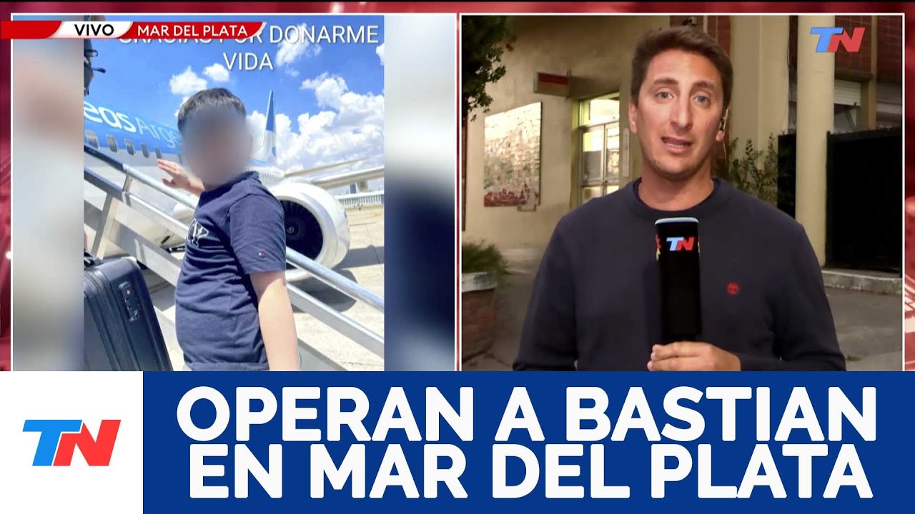 TRASLADARON A BASTIAN A MAR DEL PLATA PARA SU TERCERA OPERACIÓN
