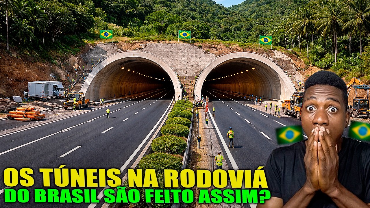 OS TÚNEIS NA RODOVIÁ NO BRASIL SÃO FEITO ASSIM?