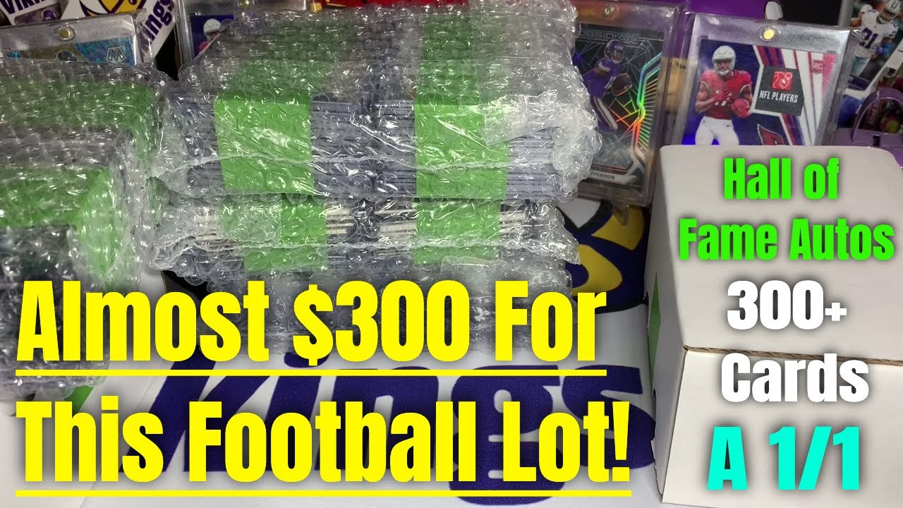 A MASSIVE Football Card Lot For Almost $300?? SO MANY HITS!! Hall of Fame Autos, a 1/1, and MORE!