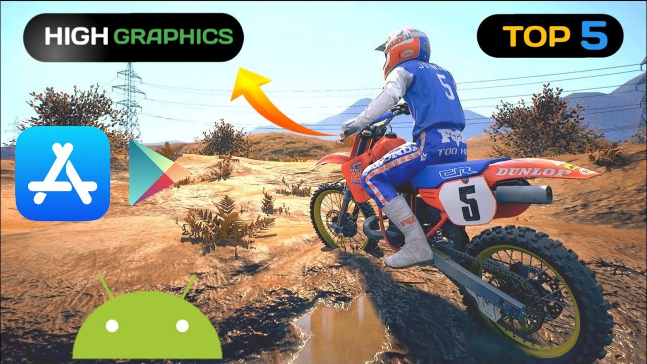 Top 5  High Graphics  Bike Racing Games for Android |#High Graphics |#AndroidGames |# insanegamers|