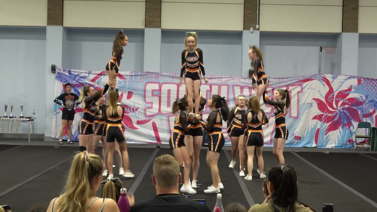 Predator Athletics Tigers Junior Level 1 Cheer Team at Southwest Varsity 2022