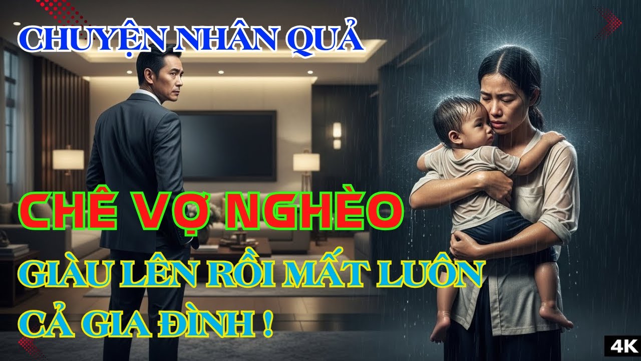 Chuyện Nhân Quả - Chê Vợ Nghèo, Giàu Lên Rồi Mất Luôn Cả Gia Đình !