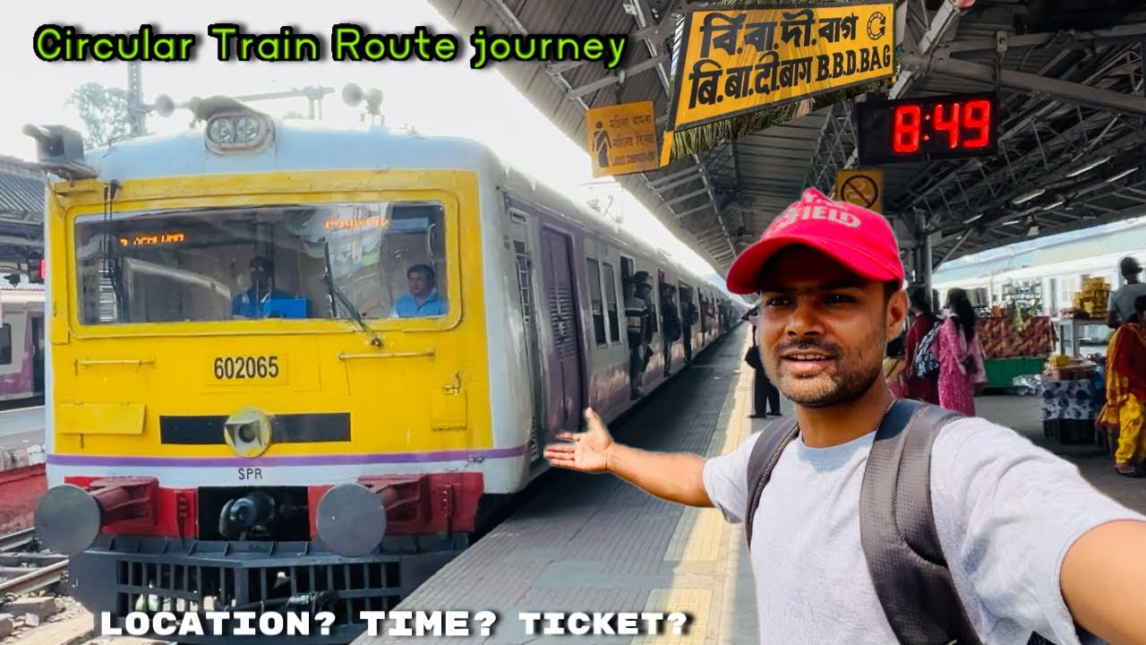 Sealdah to B.B.D Bag || Circular Local Train Journey || Circular train route journey vlog 