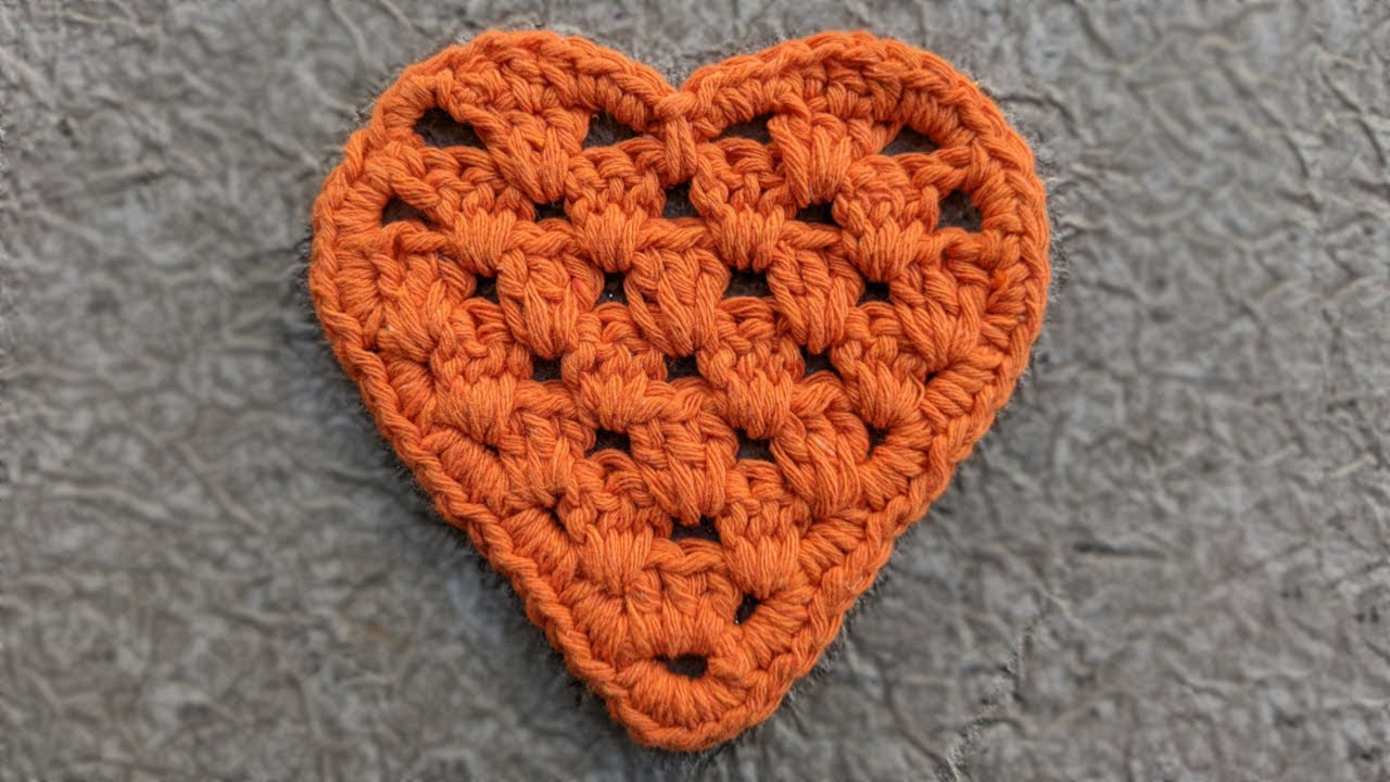 Crochet Lace Heart Coaster for St. Valentine's Day