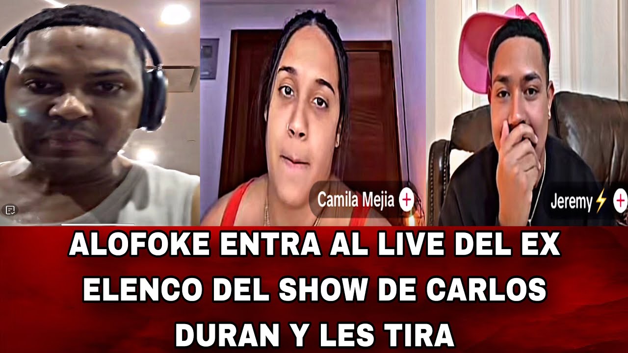 ALOFOKE ENTRA AL LIVE DEL EX ELENCO DEL SHOW DE CARLOS DURAN Y LES TIRA