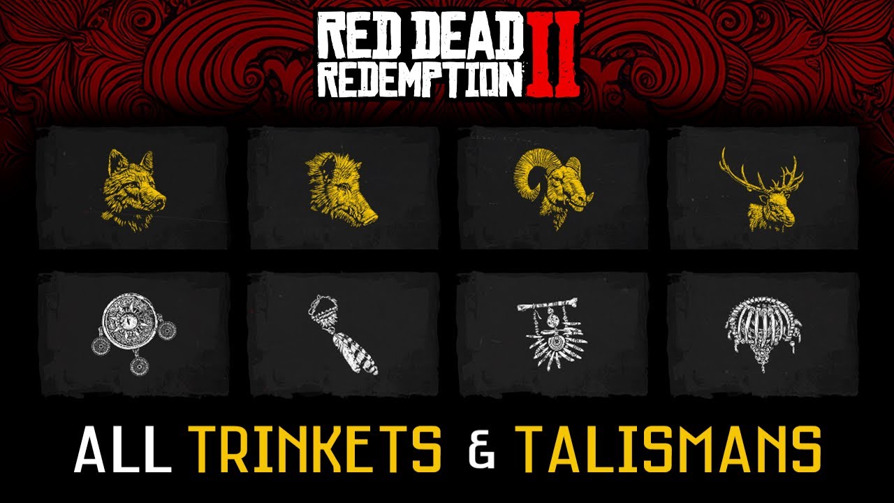 Unique Perks & Upgrades | All Trinkets + Talismans + Legendary Animals (RDR2)