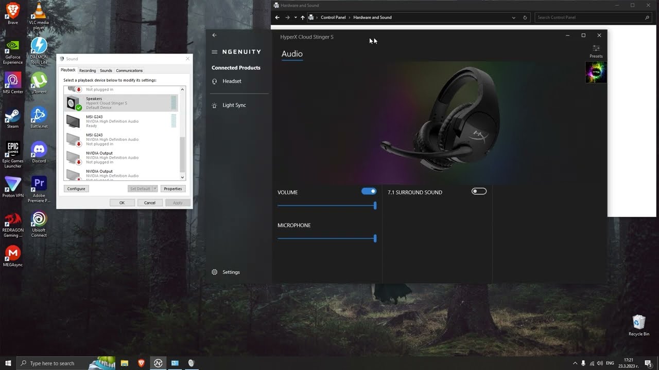 FIX HyperX NGENUITY 7.1 Virtual Surround Sound Not Working