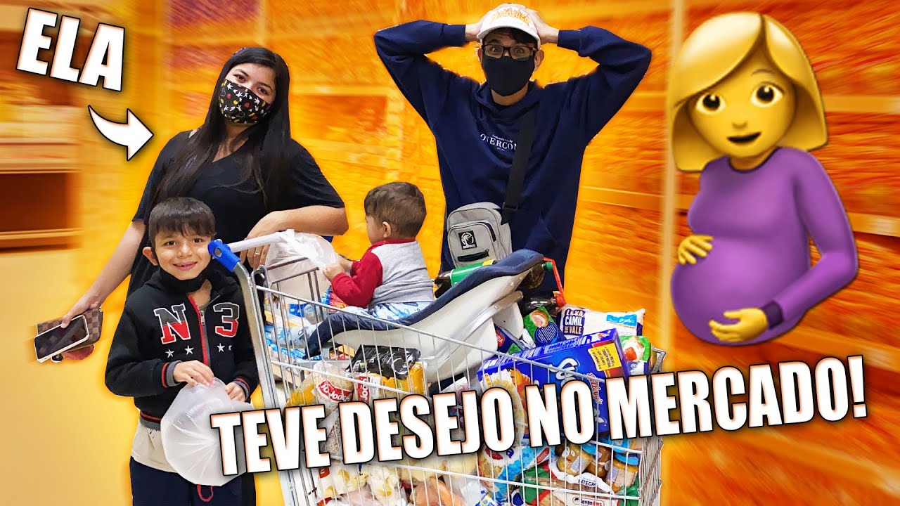 FIZEMOS A COMPRA DO MÊS NO SUPERMERCADO E ELA SENTIU UM DESEJO 😱