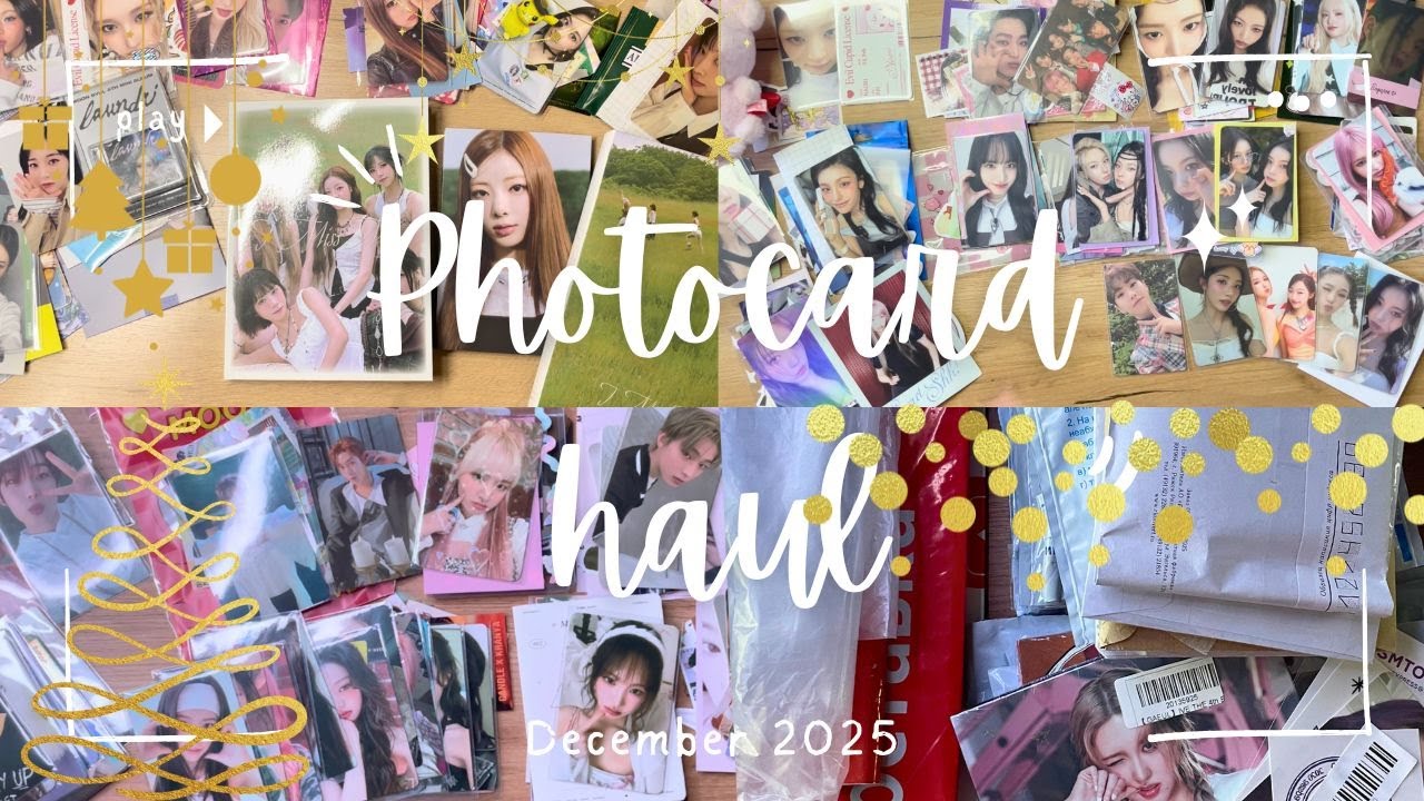 ✉ Новогодняя распаковка фотокарт за ноябрь и декабрь 🌟 обмены, покупки и подарки ✉