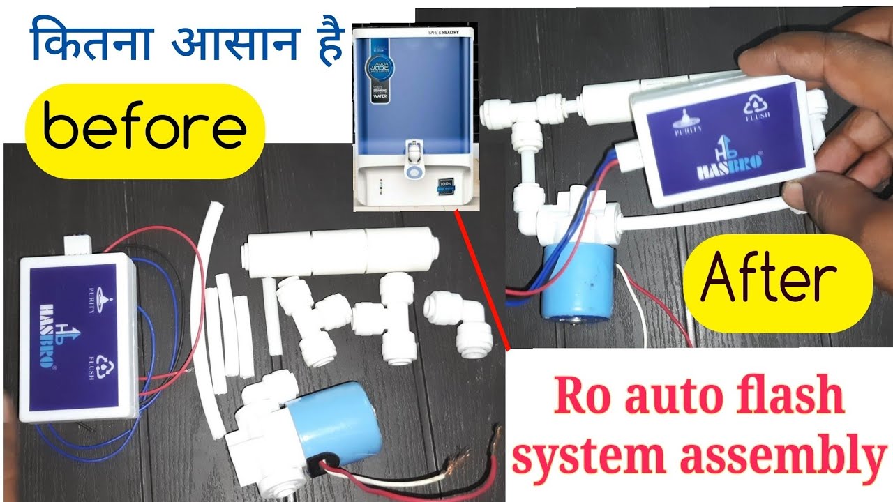 Ro filter Ka best auto flash system kaise banaye || ro membrane auto flash system making in hindi