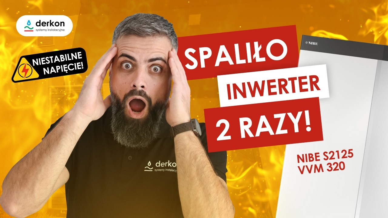 NIBE S2125 + VVM 320. Spalony inwerter przez skoki napięcia i montaż stabilizatora 3 fazowego