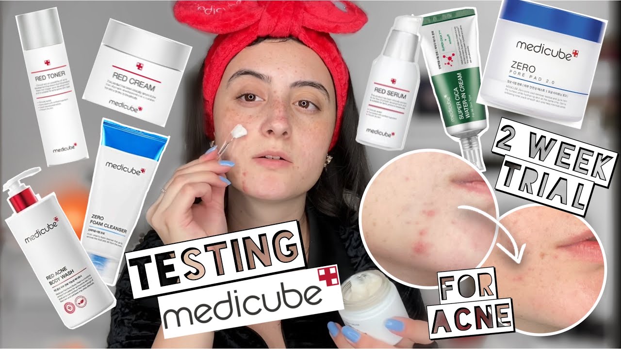 ACNE SKINCARE ROUTINE | Testing MEDICUBE Skincare for 2 Weeks