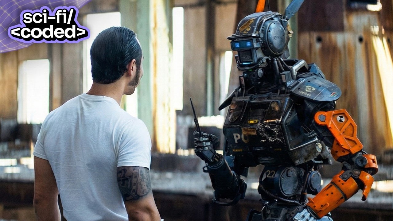 chappie (2015) - chappie goes full gangster mode for the armored truck heist
