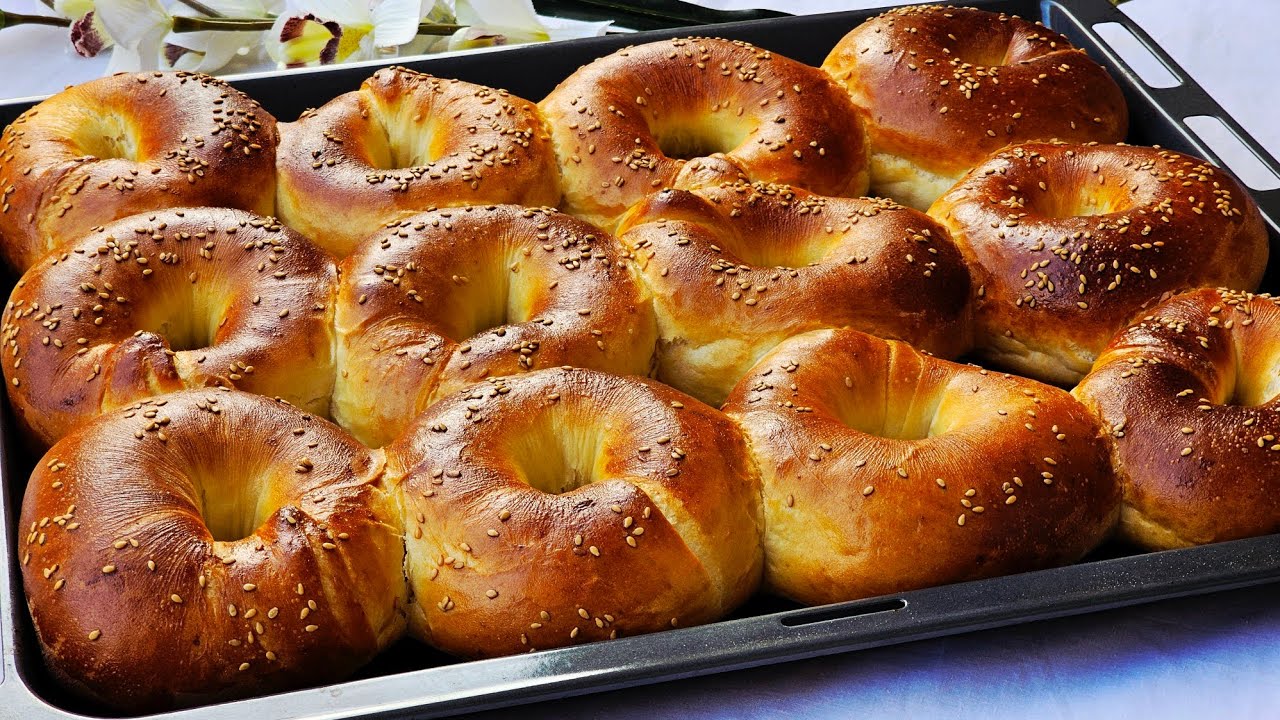 If You Have Flour and Milk! Make These Perfect Bagels at Home 💯