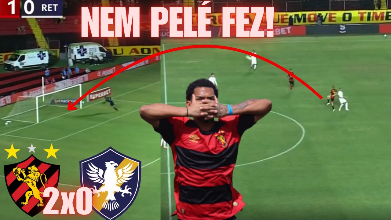 😱🔥GOL ANTES DO MEIO CAMPO BIZARRO : SPORT 2X0 RETRÔ : GOLS + ANÁLISE DO JOGO ! NEM PELÉ FEZ
