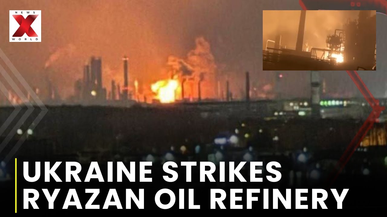 Ukraine Strikes Russia&rsquo;s Ryazan Oil Refinery Amid Power Cuts In Kursk Region | NewsX World