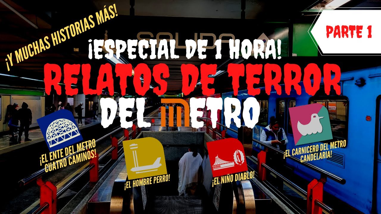 1 HORA DE HISTORIAS DE TERROR DEL METRO DE LA CDMX (VOL. 1)
