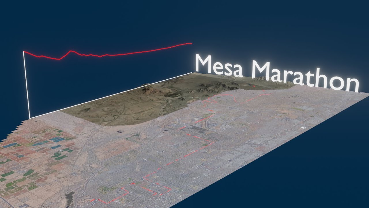 Mesa Marathon Course in Phoenix, AZ