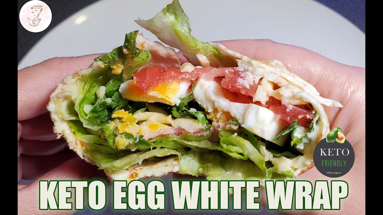 KETO EGG WHITES WRAP | WRAP JAJECZNY | KETO TORTILLA | CreEATable Pola's Kitchen