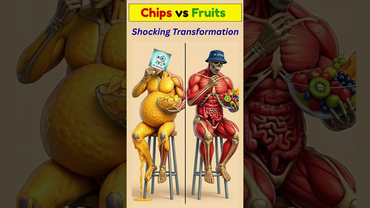 Processed Snacks vs Fruits  Healthy Eating Awareness #HealthySnacks#FoodAwareness | @drSnoop1​​