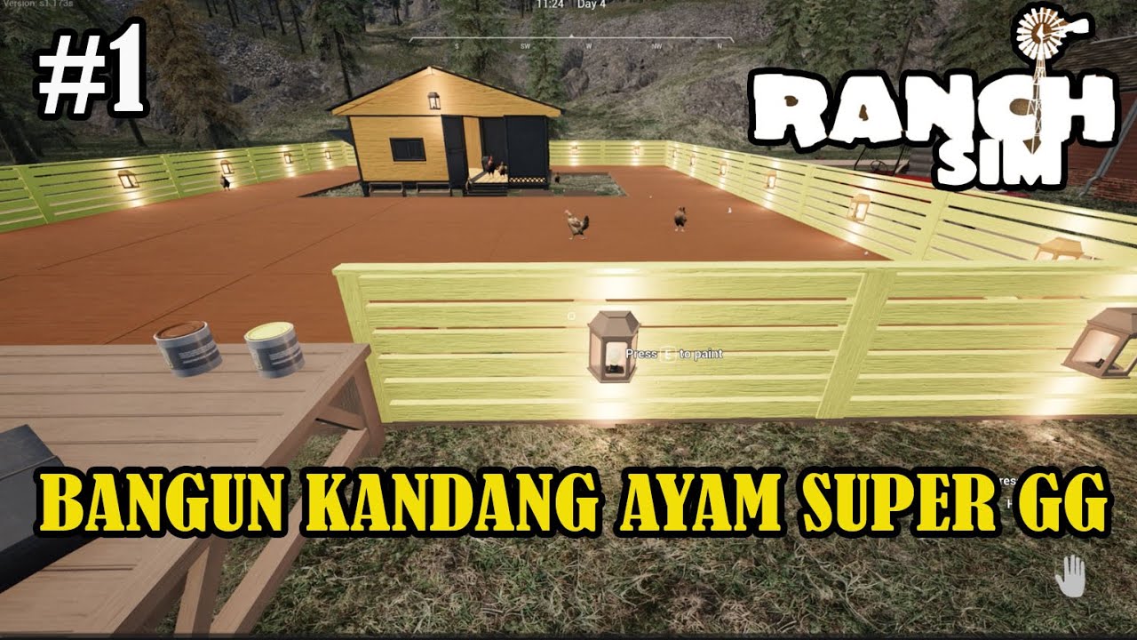 Bangun Kandang Ayam Super GG - Ranch Simulator Indonesia - Part 01