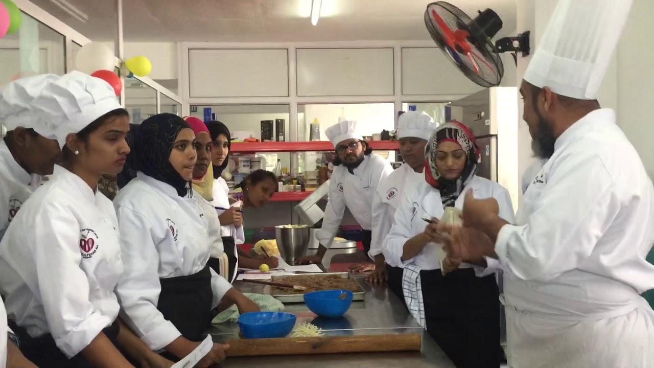 chef Russell Auckbaraullee in Mauritius at Chef Zulfikar Ali classroom