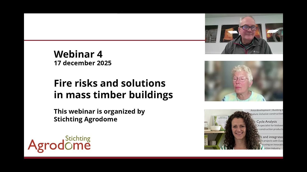 Fire in buildings, webinar 4 - Stichting Agrodome