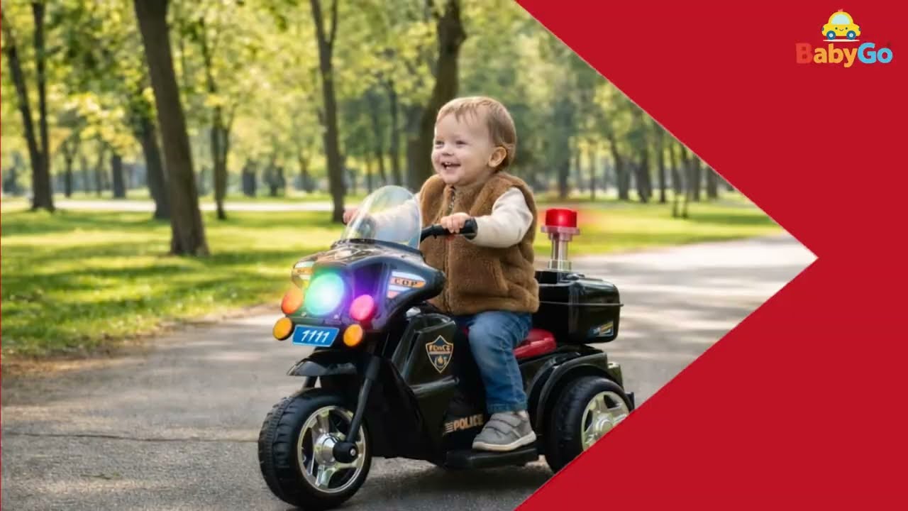 BabyGo Police Bike Assembly Video Guide Easy 3 mins Installation