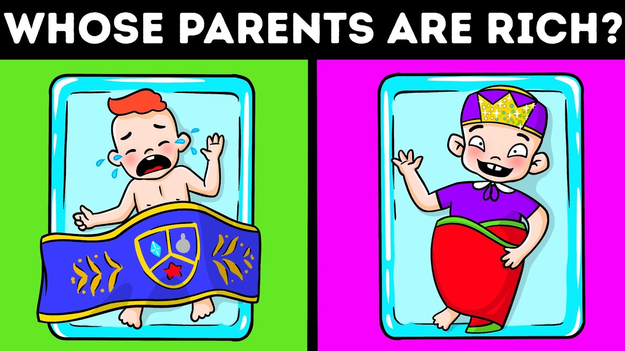 RICH OR POOR? Easy Visual Test With Answers