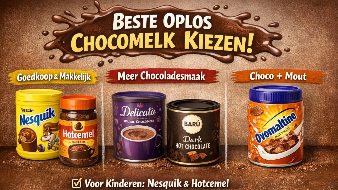 Hot oplos chocolade melk testen