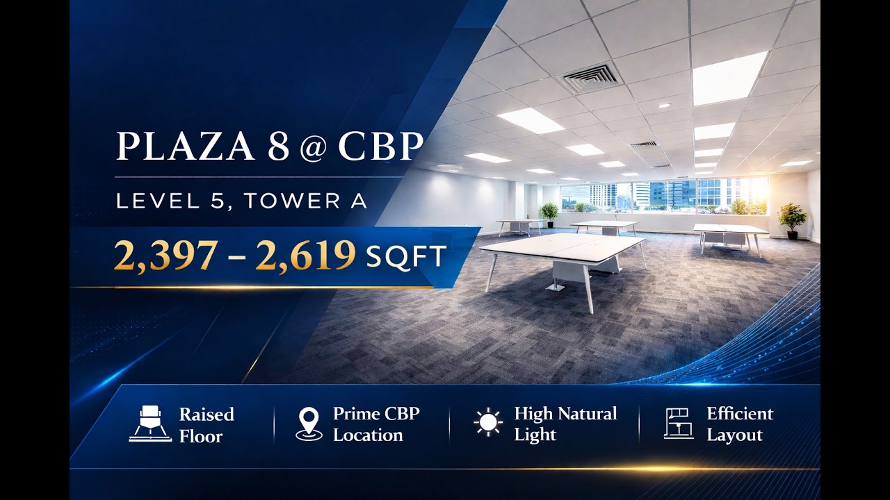 Plaza 8 @ CBP Tower A Level 5 Walkthrough | Units #05-02 (2,397 sqft) & #05-03 (2,619 sqft)