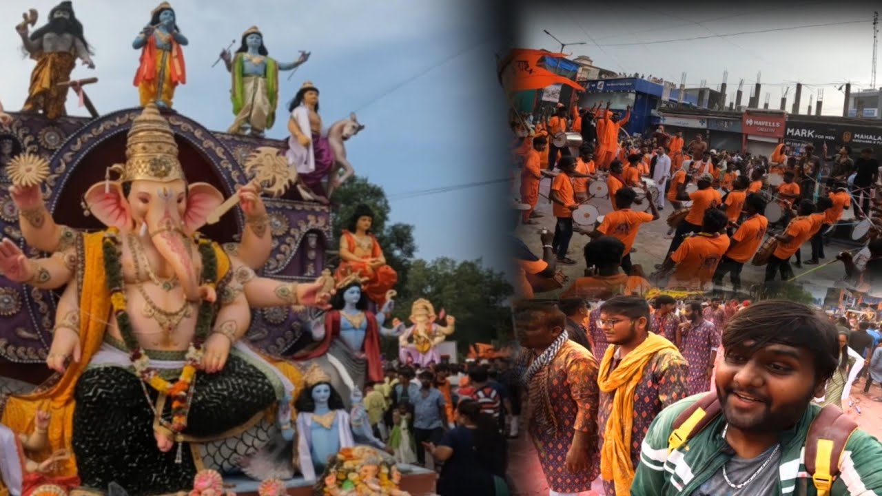 I visited Ganesh Visarjan Shobha Yatra in Bardoli📍(2023) || Ganesh Visarjan (Part - 1)
