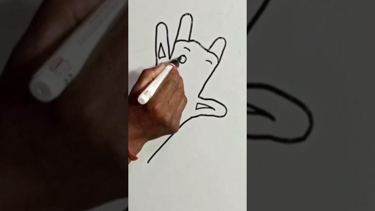 how to draw giraffe from hand ✨ 