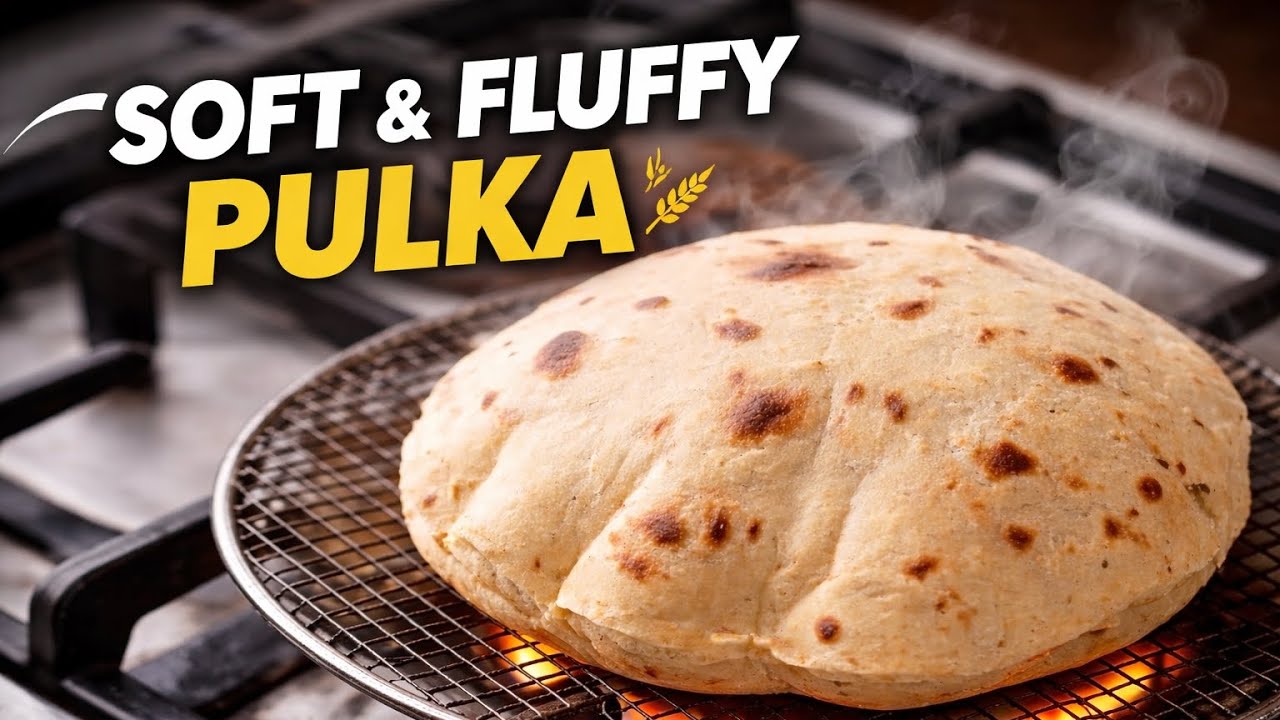 100% Soft & Fluffy Pulka 🔥 | Perfect Phulka Recipe | No Oil Chapati Trick